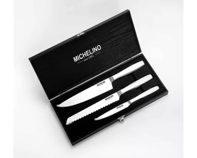 MICHELINO 4-tlg. Messerset in Geschenkbox Messer-Set Besteck Kochmesser