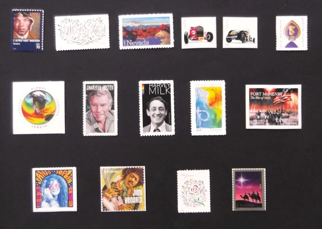 US 2014 MNH stamps. 91 Stamps Including the 3 2014 Priority/Express Mail stamps