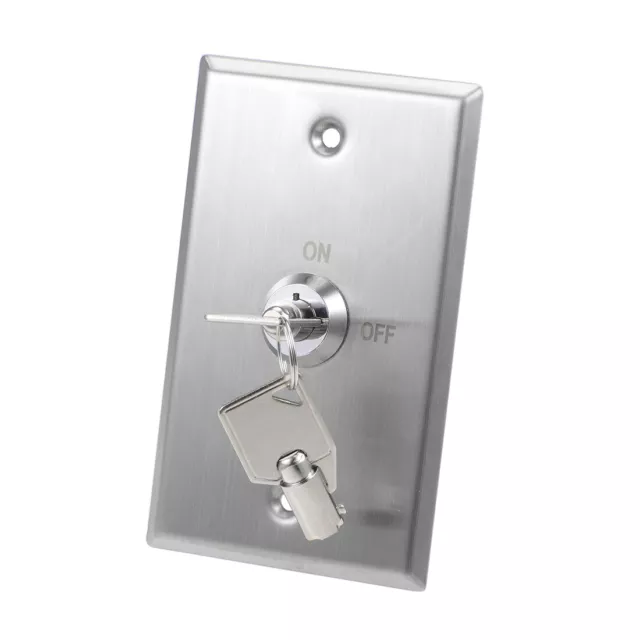 Key Switch On/Off Exit Switch Door Release SPST for Access Control with 2 Keys