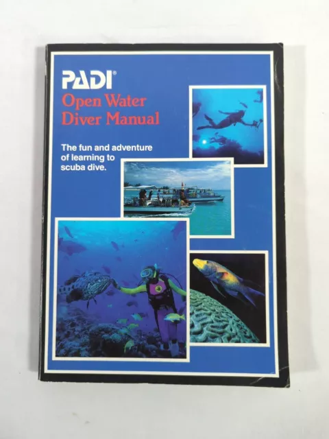 Padi Open Water Diver Manual 1988 Scuba Snorkeling Book New Sealed