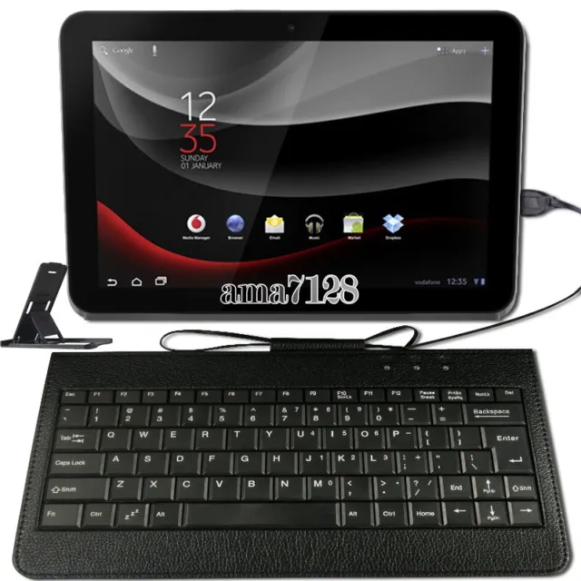 UK Micro/Type-C USB Keyboard For Surface Go /Go 2/Go 3  Tablet + Stand Holder