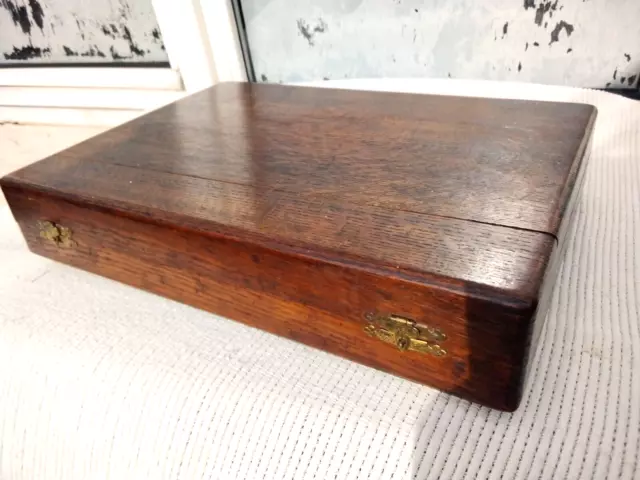 Vintage Wooden Canteen Cutlery Box Storage Box