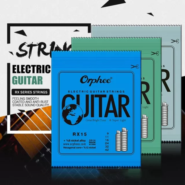 Orphee Electric Guitar Strings FullSize Light 10 46 RX17 Balanced Durability