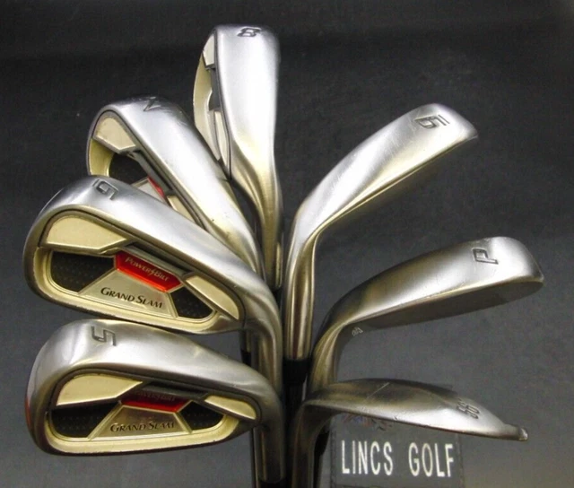 Set of 7 x PowerBilt Grand Slam Irons 5-SW Uniflex/Optiflex Steel Shafts Set of 7 x PowerBilt Grand Slam Irons 5-SW Uniflex/Optiflex Steel Shafts