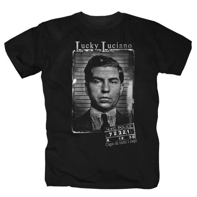 Lucky Luciano Mafia Neapel New York Boss Cosa Nostra Pate T-Shirt S-5XL