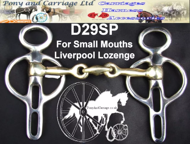 Carriage Driving Horse Bit Liverpool jointed Lozenge KK-Glory Myler (16 Styles) 2