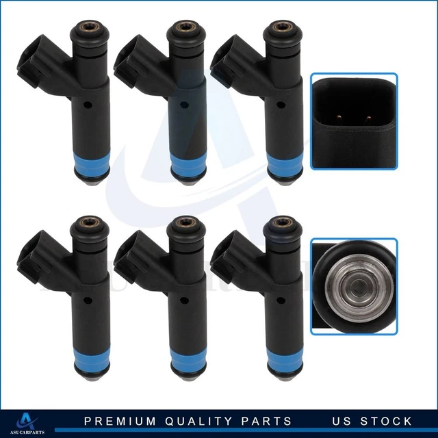 6 FUEL INJECTORS for Jeep TJ Grand Cherokee Wrangler Jeep Cherokee 4.0L