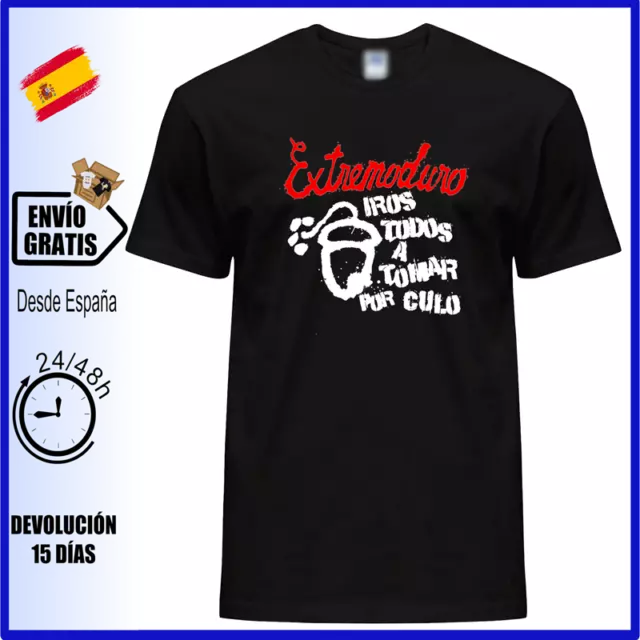 Camiseta Extremoduro Iros Todos  Grupo Banda Rock Urbano Hombre Manga Corta