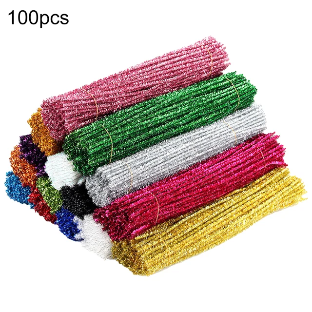 100 un. limpiadores de tuberías varias obras de arte doblables limpiadores de tuberías de color fácilmente mezclables