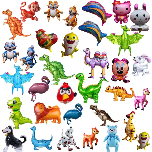 4D Animal Balloon Large Foil Jungle Balloons Kid's Theme Party Celebration Decor