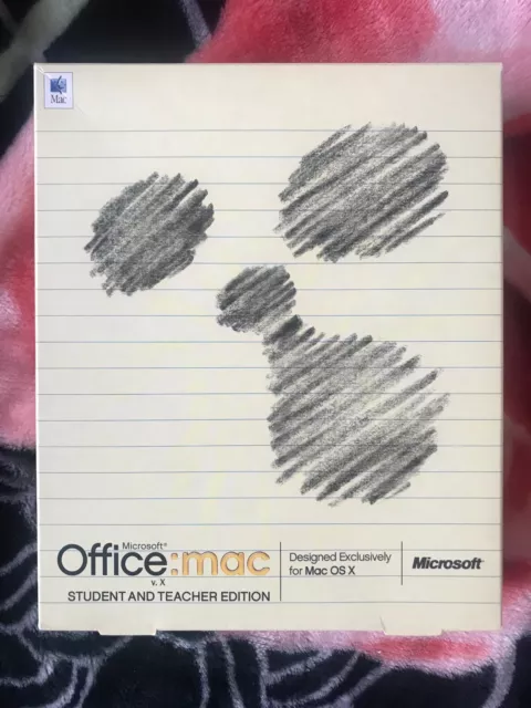 GENUINE MICROSOFT OFFICE MAC v.x STUDENT AND TEACHER EDITION X09-62920 WITH KEYS