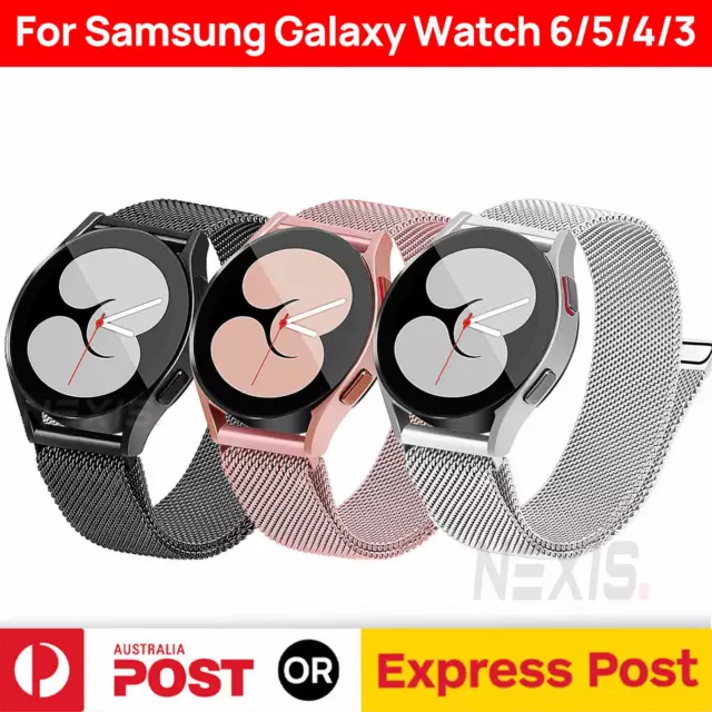 For Samsung Galaxy Watch Band 6 4 5 Pro Classic 40 44 43 47mm Metal Magnetic