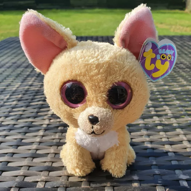 Brandneu mit Etikett Ty Beanie Boos - Nacho Chihuahua Hund - Stofftier kuscheliger Teddy Plüschtier Stofftier