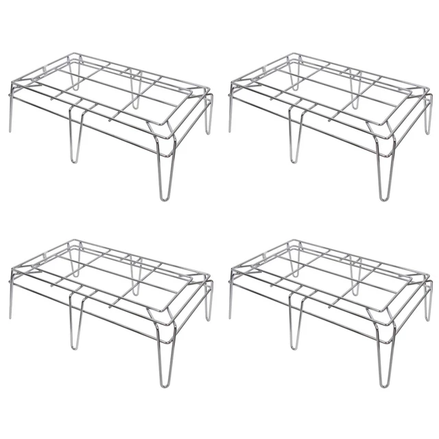 GSW 4pcs RA-M1524 Heavy Duty Welded Chrome Wire Multi-Functional Rack 25"x17"x8"