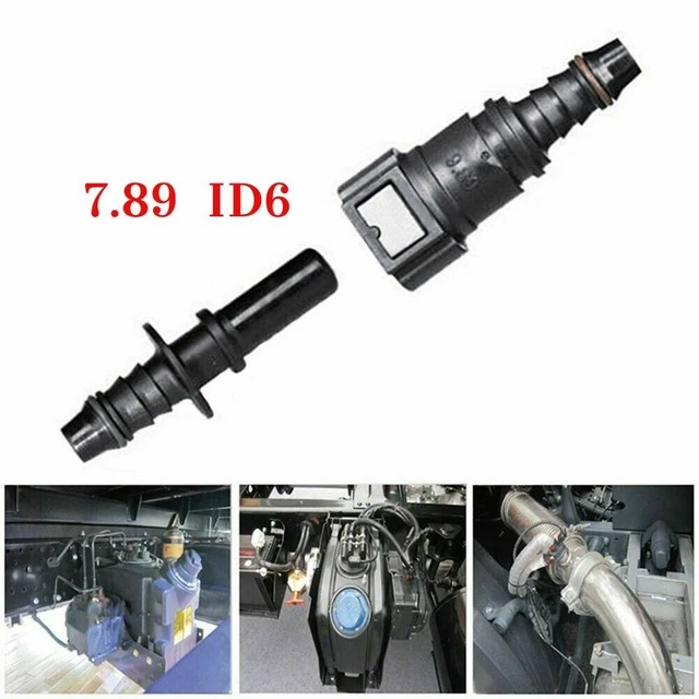 7.89mm ID6 Auto Tubo Carburante Accoppiatore Sgancio Rapido Attacco Kit UK Serie