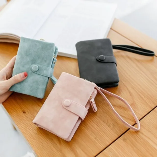 Pocket Korean Style Tri-fold Wallet Multi-slot Purse Short Wallet Soft Leather