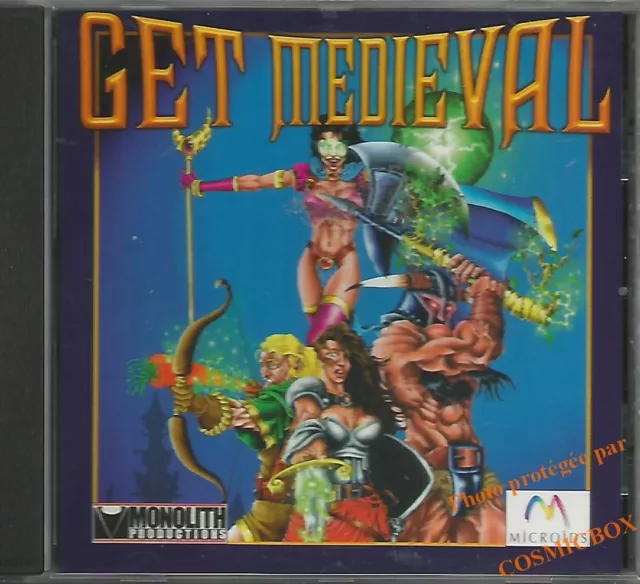 GET MEDIEVAL jeu video guerrier magicien archer pour PC ordinateur 1998 cd rom