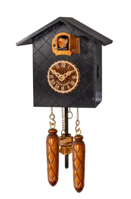 Quartz Cuckoo Clock Black forest house EN 502/13 Q HZE HG NEW