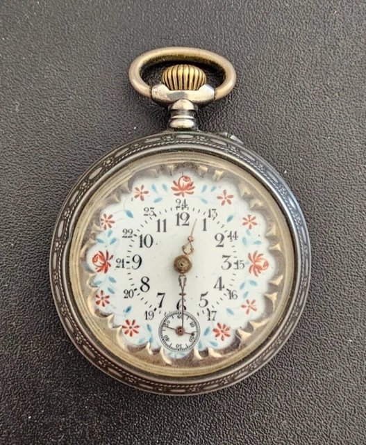 Orologio Da Tasca Meccanico Vintage Uomo/Donna - Numeri Romani - Acciaio Inossidabile Bronzo - Foto 13