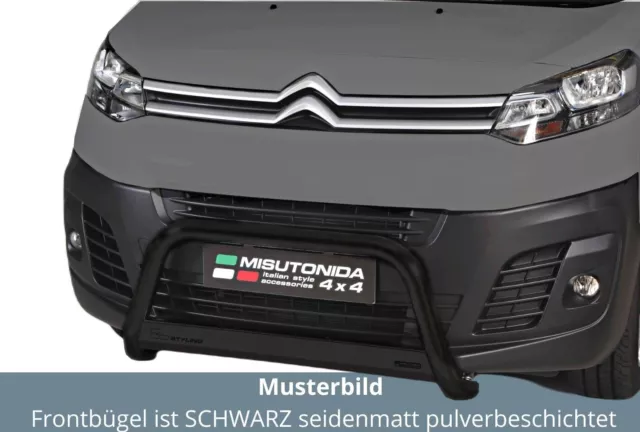 Frontbügel Edelstahl schwarz für Citroen Jumpy Space Tourer ab 2016 Gutachten