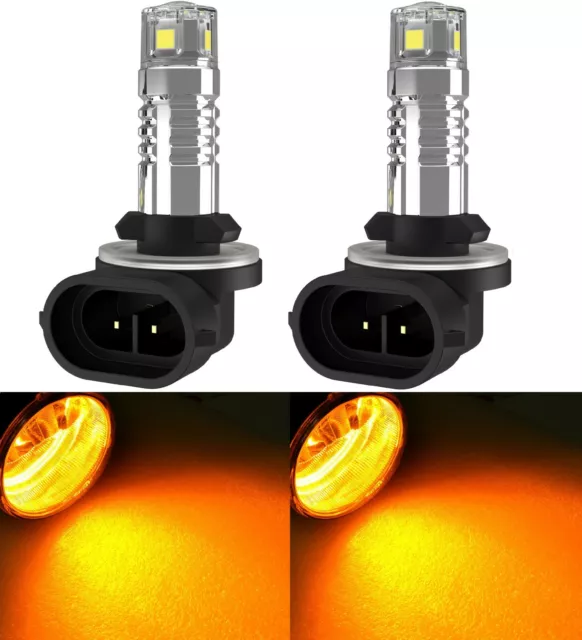 LED 20W 896 H27 Naranja Dos Bombillas Niebla Luz Recambio Mejora Lámpara Stock