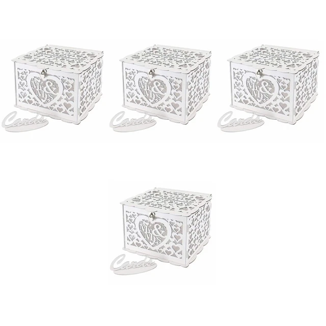 4 Sets Hollow Business Card Case Lucky Green Hanger Rural Bride
