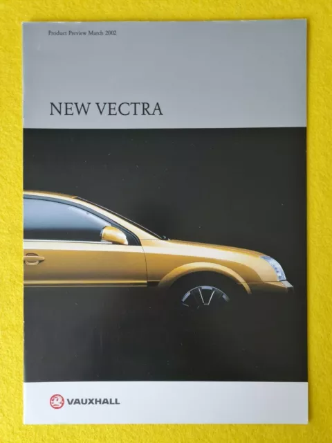 Vauxhall Vectra LS SXi SRi GSi Elite car brochure catalogue March 2002 MINT P