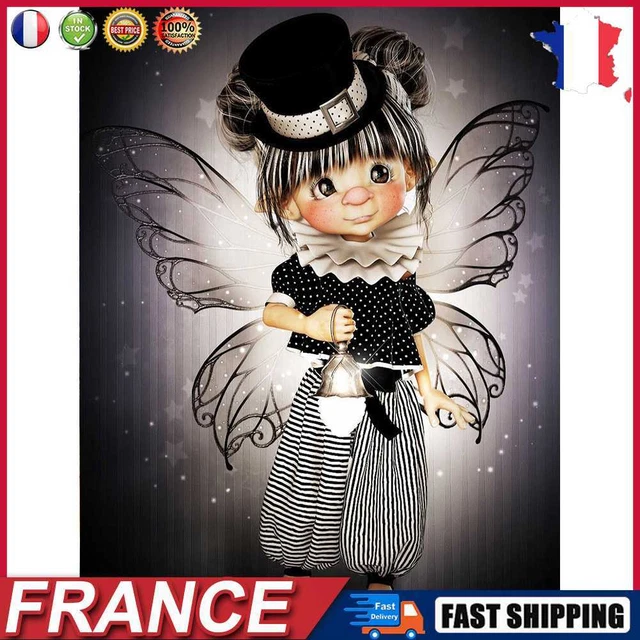 Diamond Painting 5D DIY Big Eyes Doll Wing Full Round Drill Picture (A4057) fr