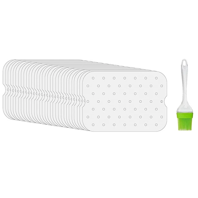Carta da forno per friggrice ad aria per Ninja Dual XL foodi AF300 AF400 AF451 Accessori per griglia con stampo per rivestimento in carta usa e getta  15