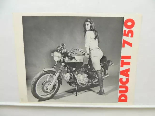 Vintage Ducati 750 GT Bevel Twin Motorcycle Brochure Specifications L11374