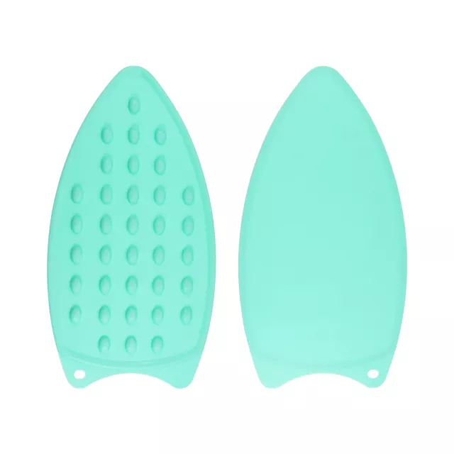 2pcs Silicone Iron Rest Pad Hot Resistant Mat Iron Rest Plate Turquoise
