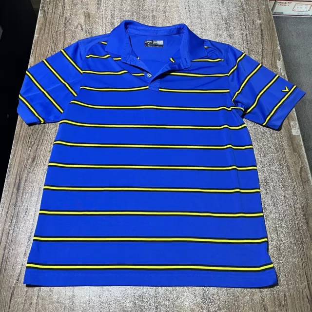 Callaway Golf Mens Striped Polo Shirt Size M #24475