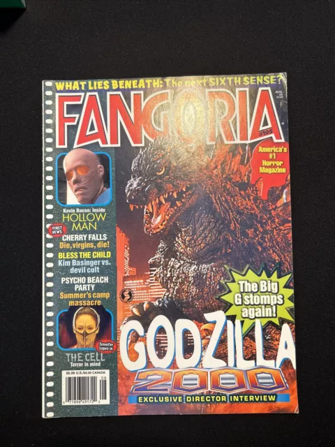 Fangoria Magazine #195 (2000) Godzilla, Hollow Man
