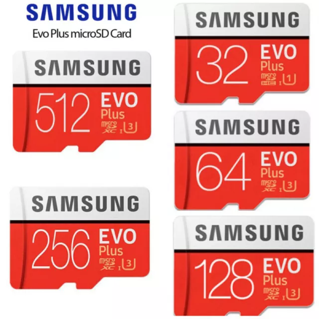 SamSung Evo Plus Micro SD SDXC 128GB 256GB 512GB UHS-I Class 10 Speicherkarten