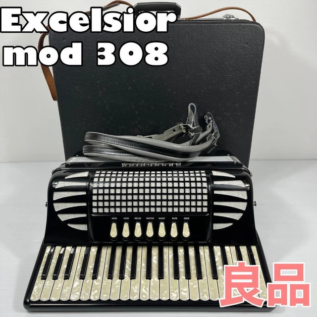 Accordion EXCELSIOR mod308 working product with case Japan Used
