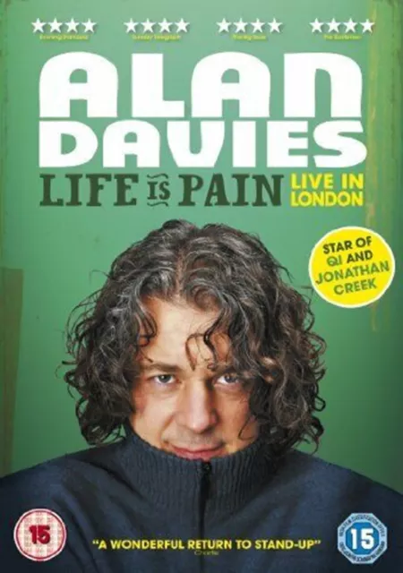 ALAN DAVIES LIFE IS PAIN Live in London DVD Stand Up Comedy UK Release New R2