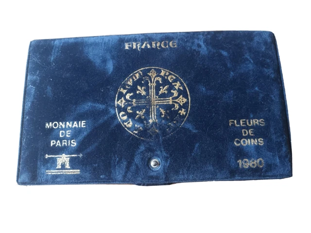 Coffret Monnaie De Paris 1980 Pièces Fleurs De Coins FDC France