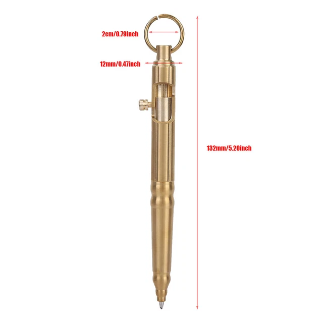 Bon Stylo De Boulon En Laiton De Plasticité Classique Pour L'écriture De