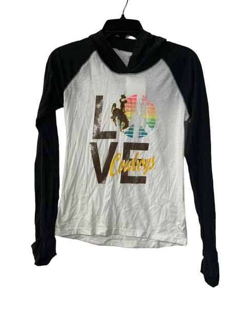 Soffe Ragazze No Sudare Blocchi Colorati Manica Lunga Felpa Shirt-Black /