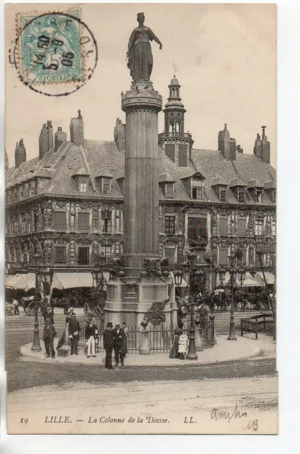 LILLE - North - CPA 59 - La Colonne la Goddess - Siege Monument of 1792 - view 3
