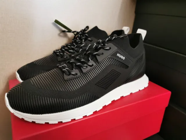 HUGO BOSS MENS Icelin black Trainers Size 12 Brand new boxed rrp £199 £ ...