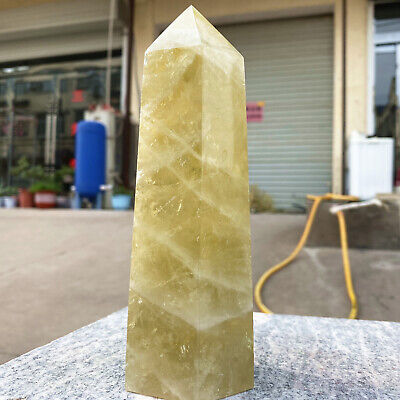 2.33LB Natural Citrine Smoky Crystal Obelisk Topaz Quartz Pillars Healing