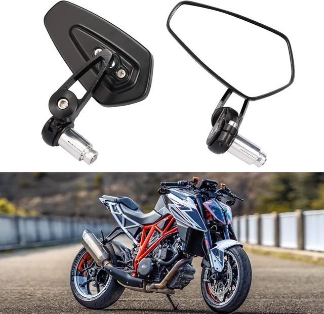 Specchietti Retrovisori Moto Evermotor E9 - In Alluminio CNC, Regolabili 360°, Per Manubrio 13-19mm - Foto 9