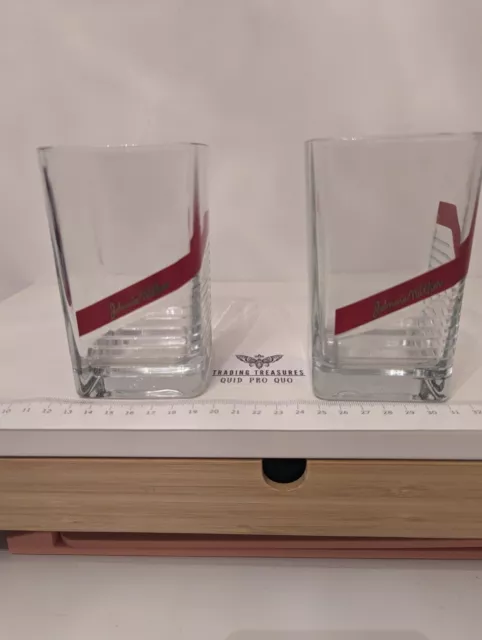 Johnnie Walker Red Label Whiskey Tumbler Glass X2