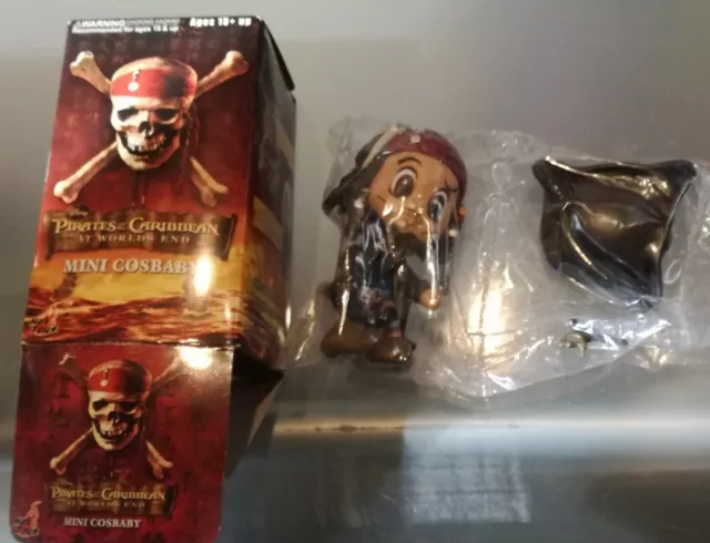 Potc Pirates Des Caraibes Figurine Jack Sparrow Mini Cosbaby Hot Toys Rare