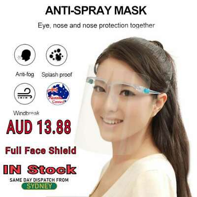 Full Clear Face Shield Mask Protective Film Dental/Medical Visor Shield Anti Fog