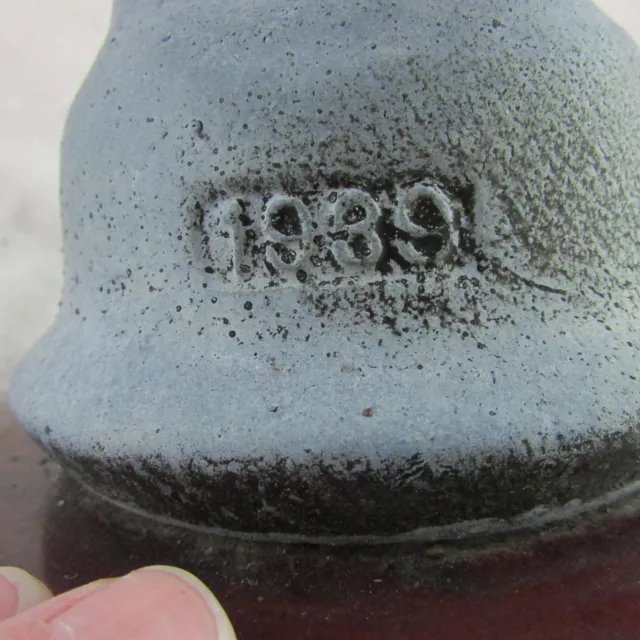Vintage Suspension Disk Brown Ceramic Porcelain High Voltage PP Insulator 1939 5