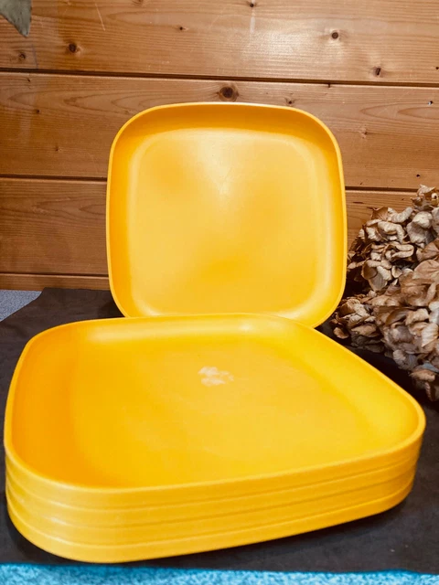 Assiette 6 Gâteau Carré 22x22 Bleu Zigzag