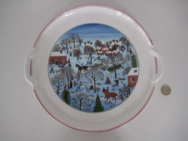 Villeroy & Boch Christmas Design Naif Laplau Sandwich Mince Pie Tea Tray Platter