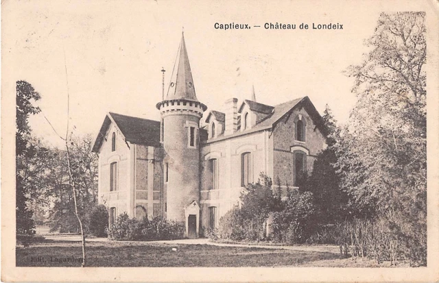 Cpa 33 Captieux Chateau De Londeix